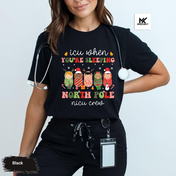 Christmas NICU Nurse Neonatal ICU Nurse T-shirt, NICU Nurse Winter Tshirt